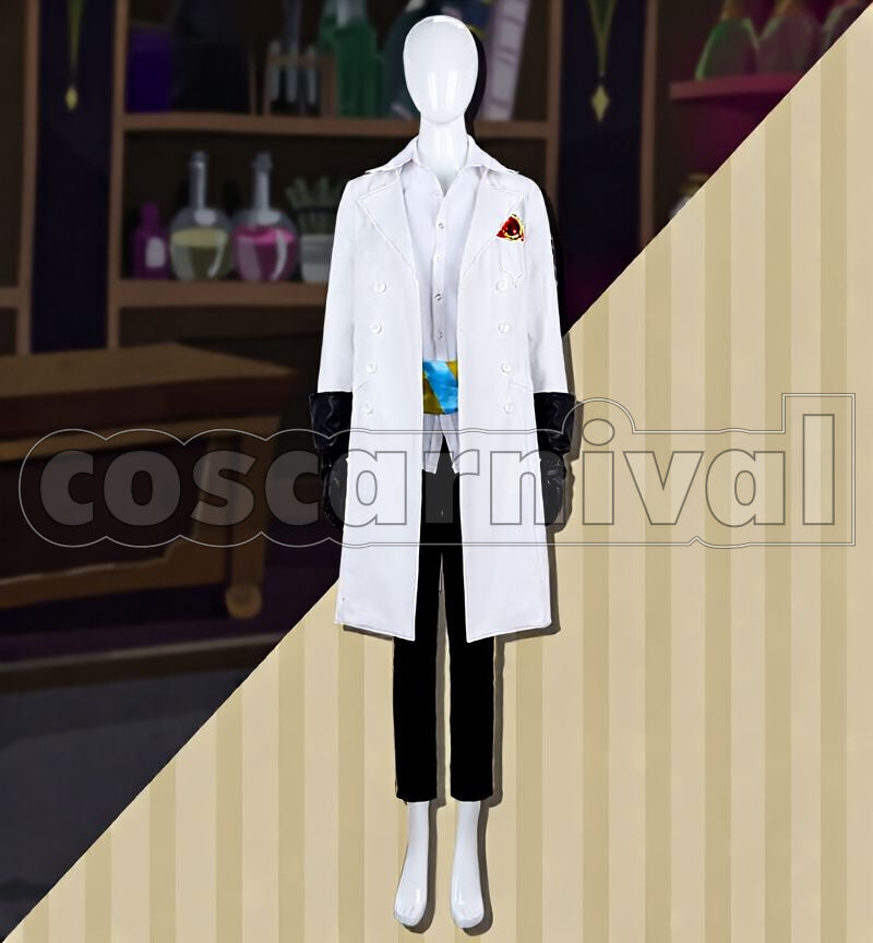 Al-Asim Lab Coat Cosplay cosplay costume from Disney Twisted-Wonderland Kalim, front view 2
