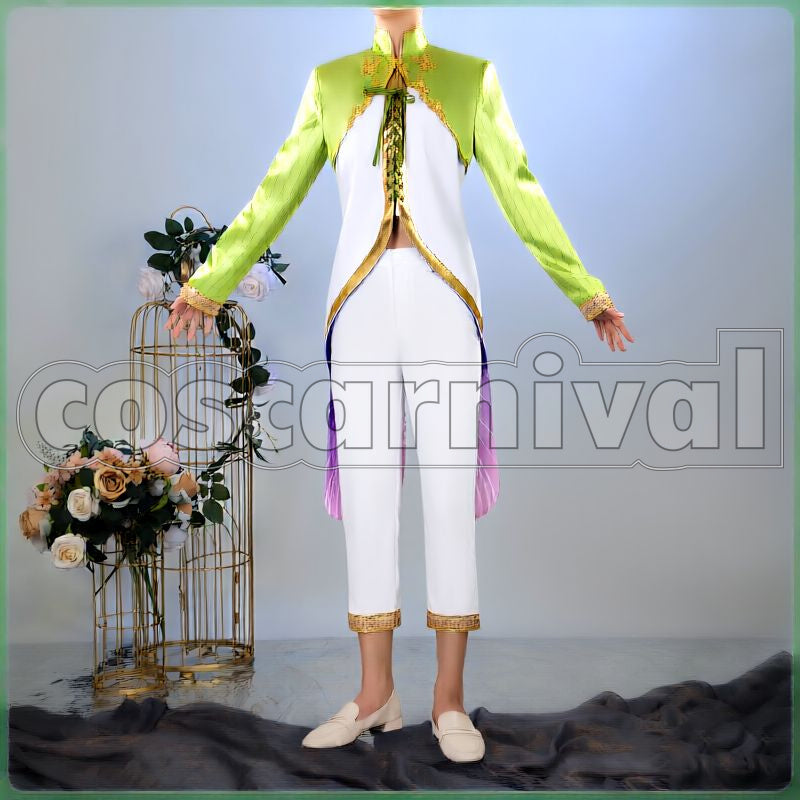 Al-Asim Night Sky's Chiffon Cosplay cosplay costume from Disney Twisted-Wonderland Kalim, front view 3