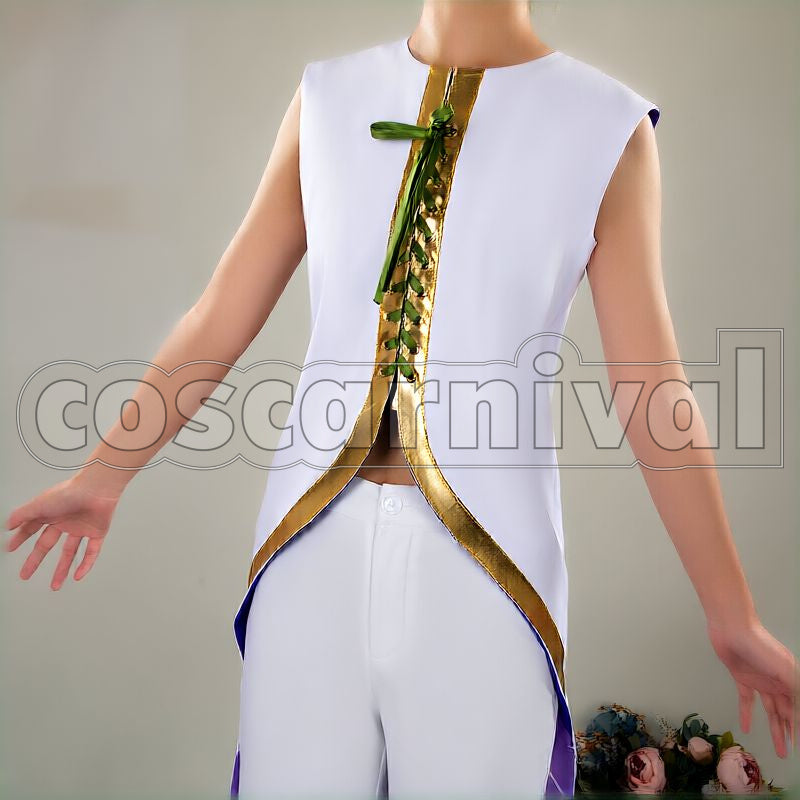 Al-Asim Night Sky's Chiffon Cosplay cosplay costume from Disney Twisted-Wonderland Kalim, front view 7