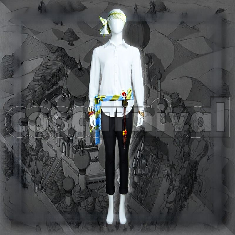 Al-Asim Scarabia School Uniform Cosplay cosplay costume from Disney Twisted-Wonderland Kalim, front view 6