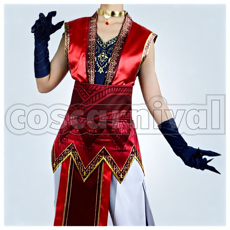 Al-Asim Scarabia Werewolf Cosplay cosplay costume from Disney Twisted-Wonderland Kalim, front view 1