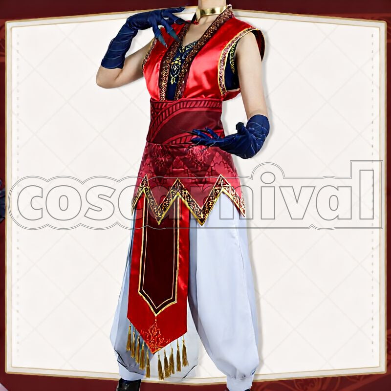 Al-Asim Scarabia Werewolf Cosplay cosplay costume from Disney Twisted-Wonderland Kalim, front view 3