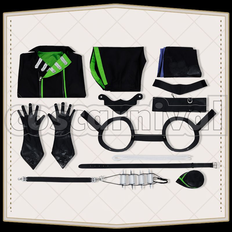 Draconia Diasomnia Dorm Uniform Cosplay cosplay costume from Disney Twisted-Wonderland Malleus, set view