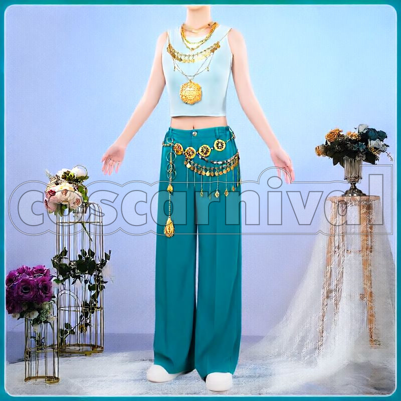 Tealrajah Dunasmina Cosplay cosplay costume from Disney Twisted-Wonderland Minajael, front view 3