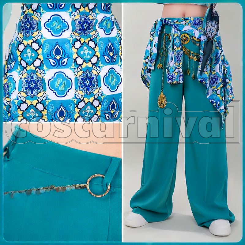 Tealrajah Dunasmina Cosplay cosplay costume from Disney Twisted-Wonderland Minajael, front view 5