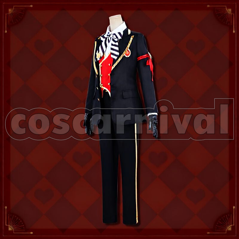 Rosehearts Heartslabyul School Uniform Cosplay cosplay costume from Disney Twisted-Wonderland Riddle, front view 4