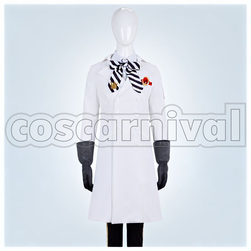 Rosehearts Lab Coat Cosplay cosplay costume from Disney Twisted-Wonderland Riddle, front view 1