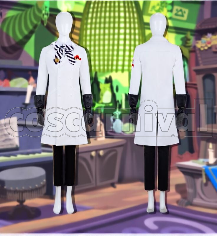 Rosehearts Lab Coat Cosplay cosplay costume from Disney Twisted-Wonderland Riddle, detail-1