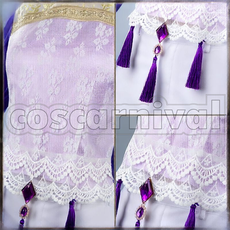 Rosehearts Night Sky's Chiffon Cosplay cosplay costume from Disney Twisted-Wonderland Riddle, detail-5