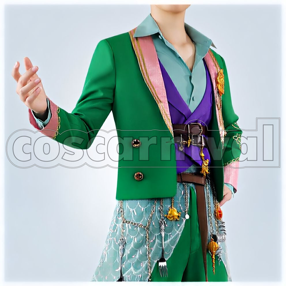 Corallia Marinafinne Cosplay cosplay costume from Disney Twisted-Wonderland Rielle, front view 1