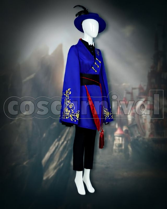 Hunt Pomefiore Dorm Uniform Cosplay cosplay costume from Disney Twisted-Wonderland Rook, front view 3