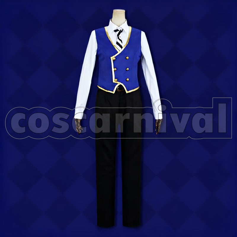 Hunt Pomefiore School Uniform Cosplay cosplay costume from Disney Twisted-Wonderland Rook, front view 3