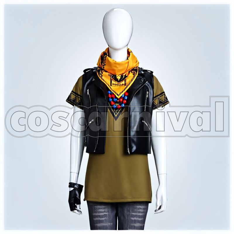 Bucchi Savanaclaw Dorm Uniform Cosplay cosplay costume from Disney Twisted-Wonderland Ruggie, front view 1
