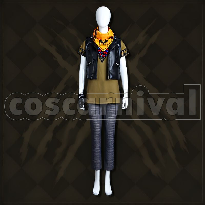 Bucchi Savanaclaw Dorm Uniform Cosplay cosplay costume from Disney Twisted-Wonderland Ruggie, front view 2