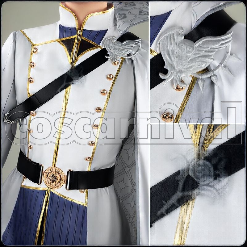 Dawn Armor Cosplay cosplay costume from Disney Twisted-Wonderland Silver, detail-1