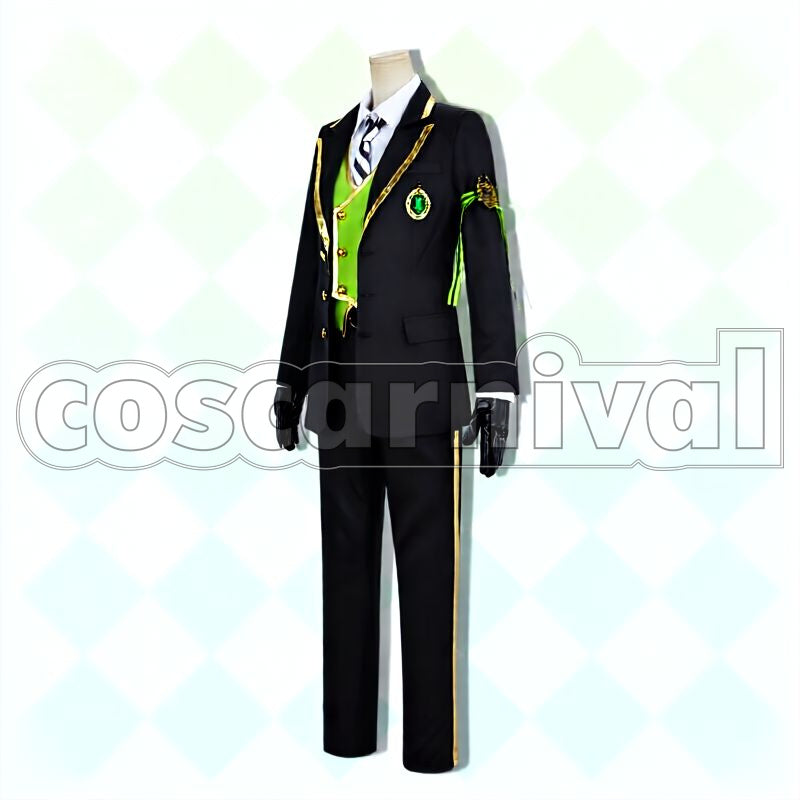 Diasomnia School Uniform Cosplay cosplay costume from Disney Twisted-Wonderland Silver, front view 3