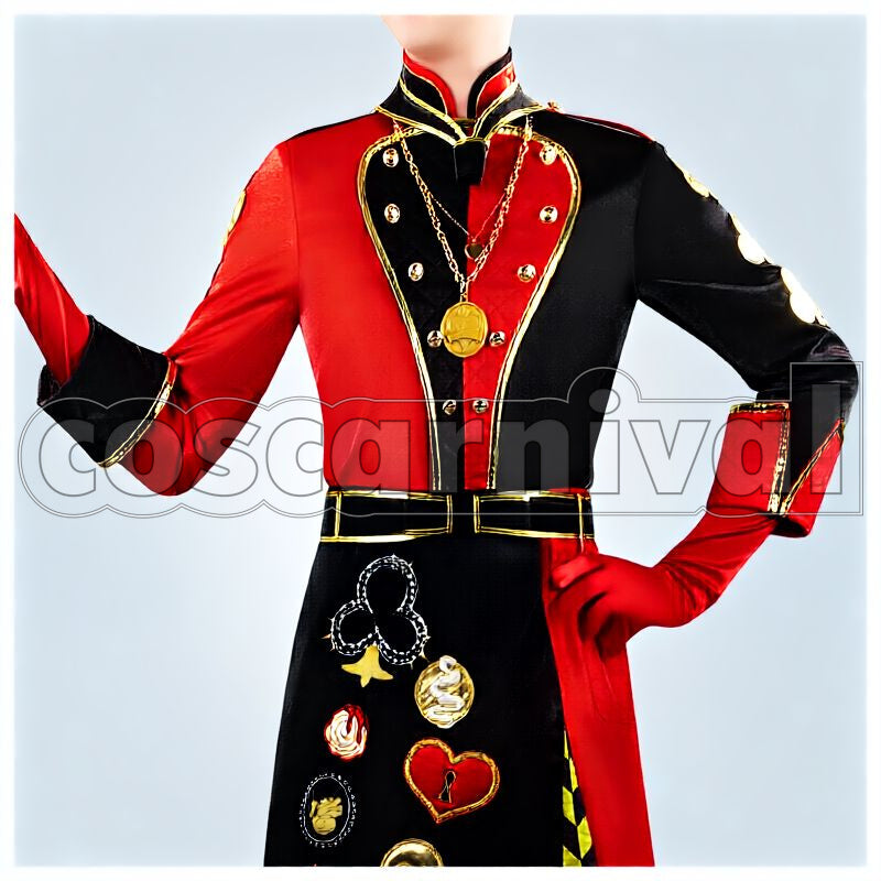 Clover Queen's Chef Coat Cosplay cosplay costume from Disney Twisted-Wonderland Trey, front view 1