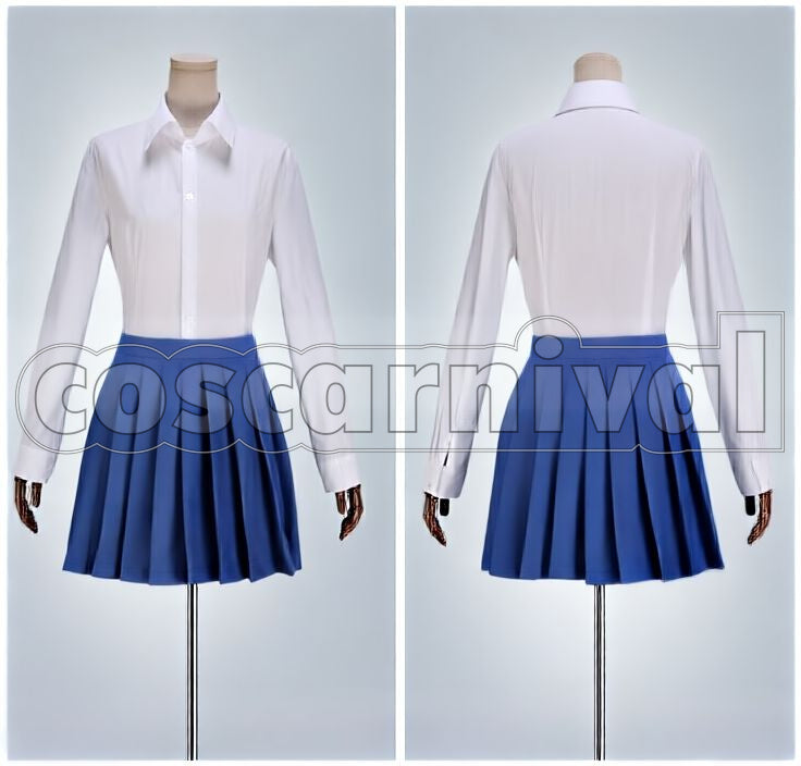 Literature Club! Natsuki, Yuri School Uniform Cosplay cosplay costume from Doki Doki, front view 5