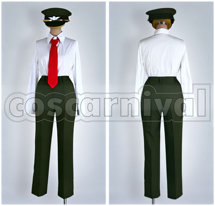 Executions Police Khaki Uniform Full Set Cosplay cosplay costume from Dolls Special, front view 3