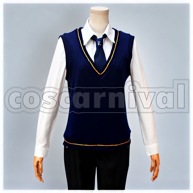 Kuon Tsukinohara School Uniform Cosplay cosplay costume from DYNAMIC CHORD, front view 1