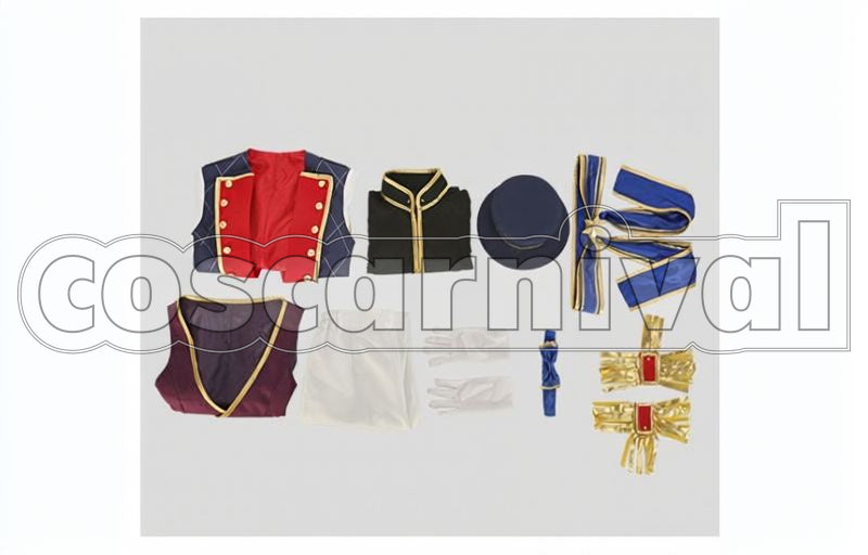 Eccentric Wataru Hibiki Five Oddballs Cosplay cosplay costume from Ensemble Stars!, set view