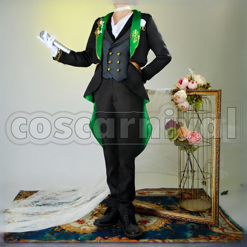 Hiiro Amagi, Yuzuru Fushimi, Adonis Otogari Fair Waltz Cosplay cosplay costume from Ensemble Stars!!, front view 2