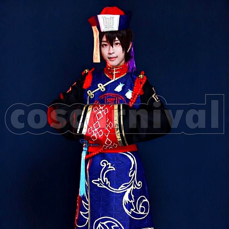 Lots of Monsters☆Sweet Halloween Chiaki Morisawa Horror Jiangshi Cosplay cosplay costume from Ensemble Stars!, front view 1
