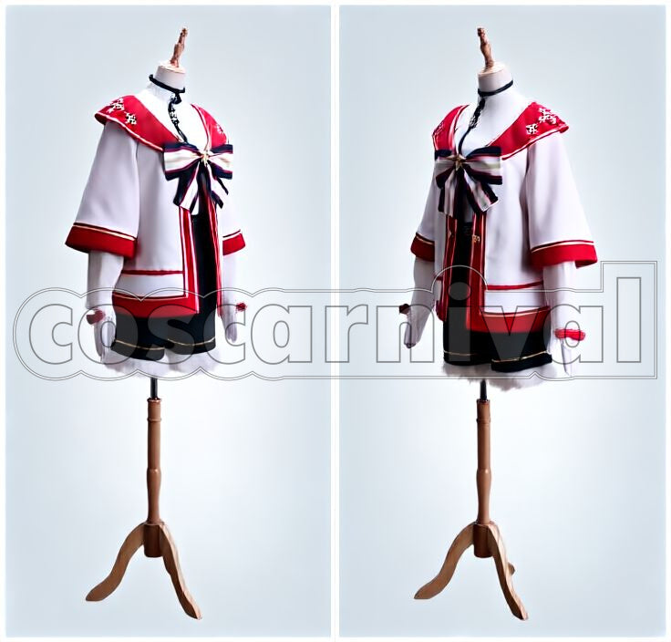 Nazuna Nito Carol*White Snow and the Christmas Eve Starlight Festival Cosplay cosplay costume from Ensemble Stars!, front view 2
