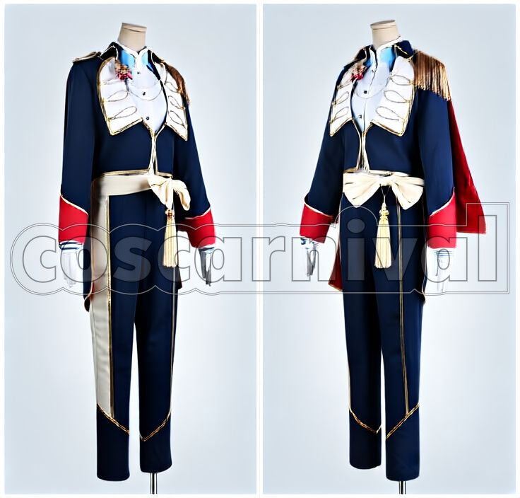 Requiem*Sword of Oaths and the Repayment Festival Ritsu Sakuma Cosplay cosplay costume from Ensemble Stars!, front view 3