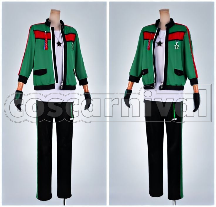 RYUSEITAI Midori Takamine School Festival The Scramble of a Startup Hero Cosplay cosplay costume from Ensemble Stars!, front view 2