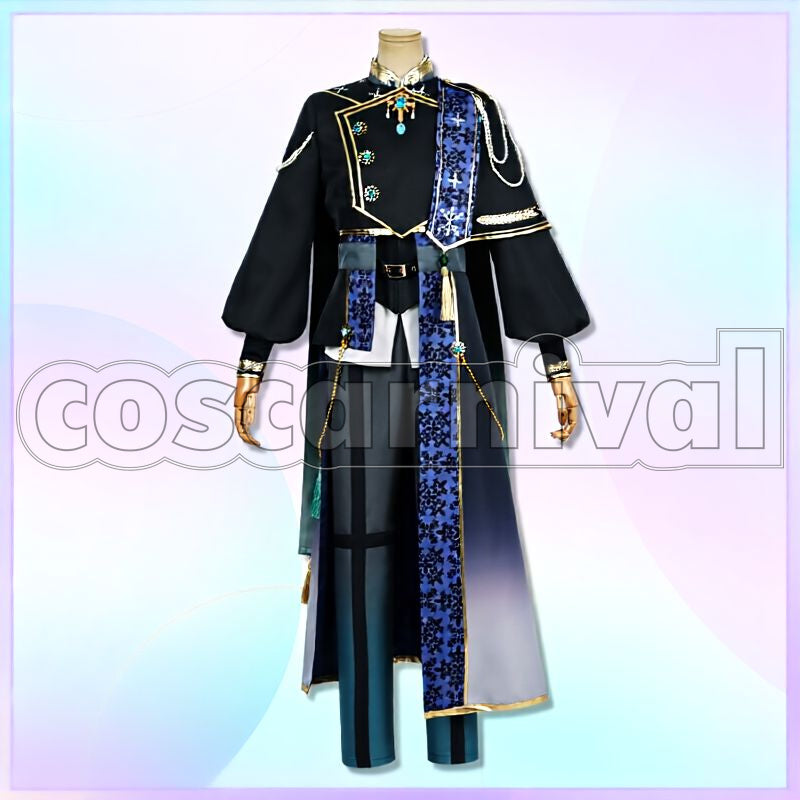 Sakuma Brothers Rei Sakuma, Ritsu Sakuma Noir Neige Cosplay cosplay costume from Ensemble Stars!, front view 2