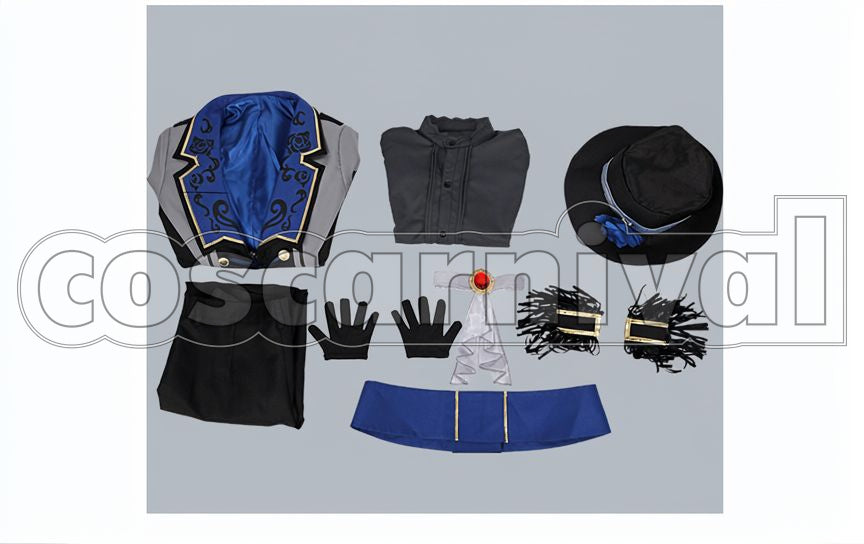 Shu Itsuki Moment*The Repayment Festival of Moving Forward Toward the Future Cosplay cosplay costume from Ensemble Stars!, set view
