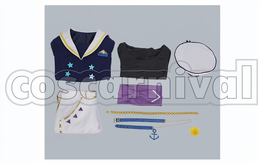 Tetora Nagumo Voyage! Early Spring Cruising Live Cosplay cosplay costume from Ensemble Stars!, set view
