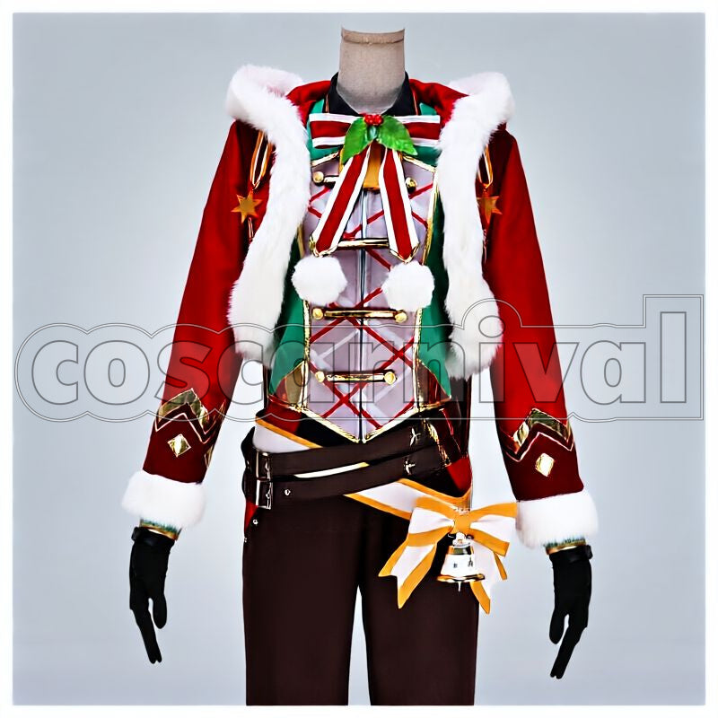 Tomoya Mashiro Winter Santa Cosplay cosplay costume from Ensemble Stars!, front view