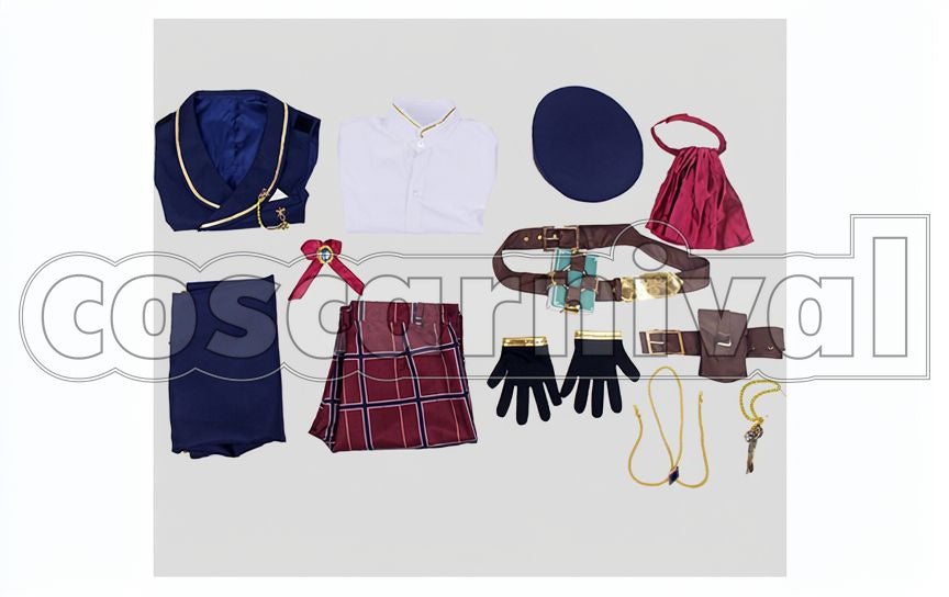 Tsumugi Aoba Biblio Cosplay cosplay costume from Ensemble Stars!, set view