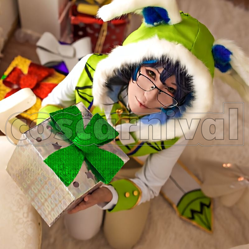 Tsumugi Aoba White Easter Cosplay cosplay costume from Ensemble Stars!, front view 1