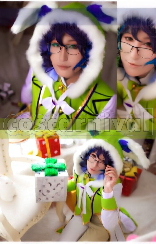 Tsumugi Aoba White Easter Cosplay cosplay costume from Ensemble Stars!, front view 4