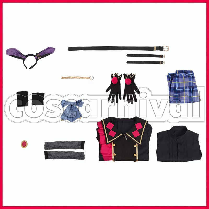 Wander! Black Bunnies in UNDERLAND Hajime Shino, Tomoya Mashiro, Nazuna Nito Cosplay cosplay costume from Ensemble Stars!!, set view
