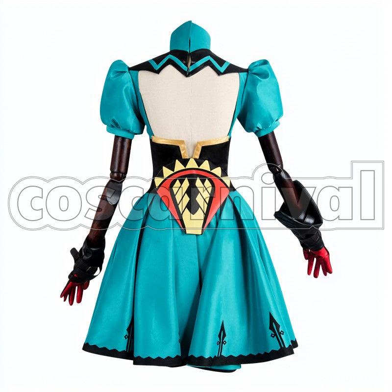 Archer of Red Atalanta cosplay costume from Fate Apocrypha, back view