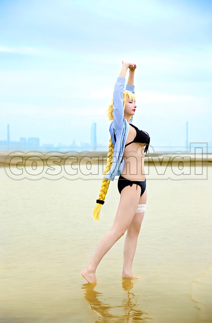 Jeanne d'Arc Swimsuit Cosplay cosplay costume from Fate/Grand Order, side view 1