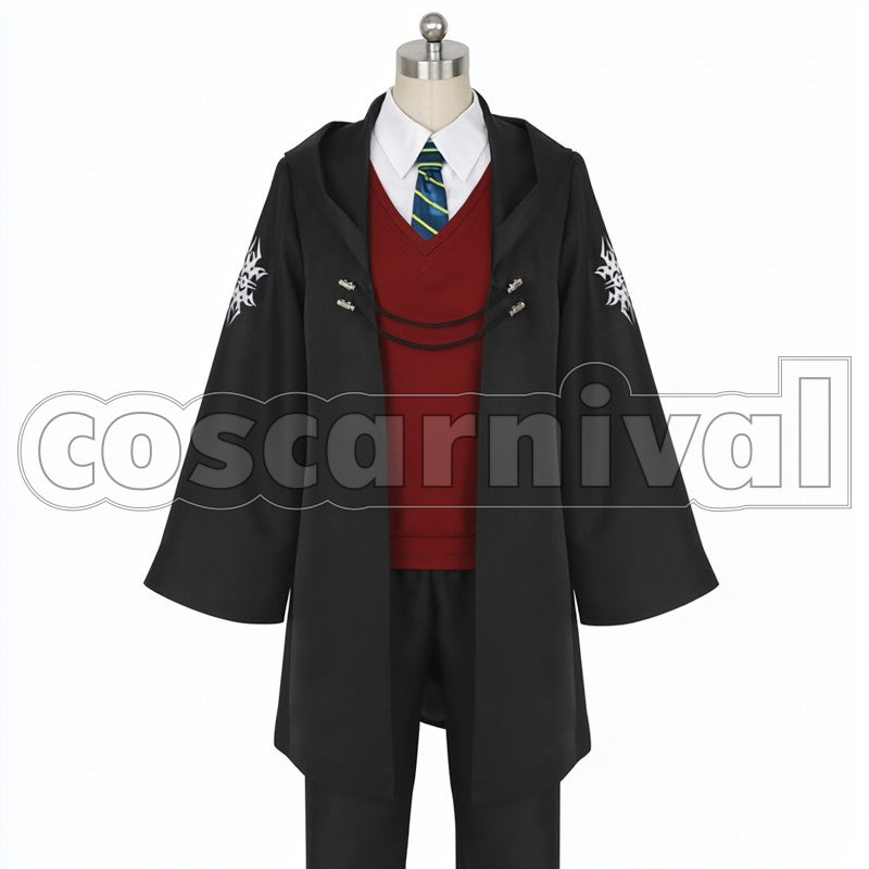 Male Protagonist Mages Association cosplay costume from Fate Grand Order, front view
