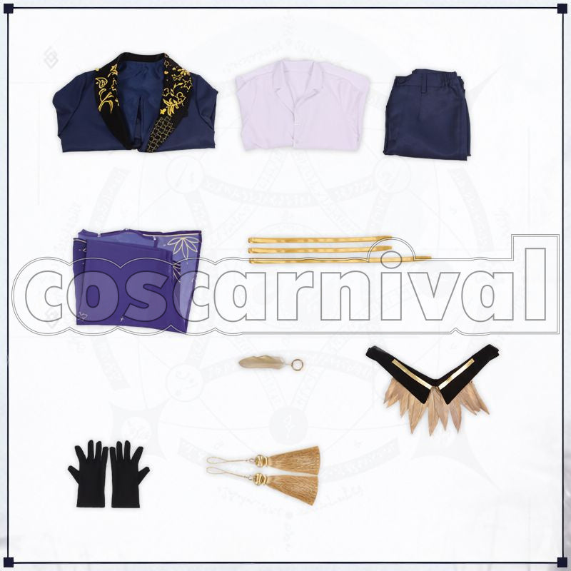 Oberon Craft Essence One Night's Dream White Day Cosplay cosplay costume from Fate/Grand Order, set view