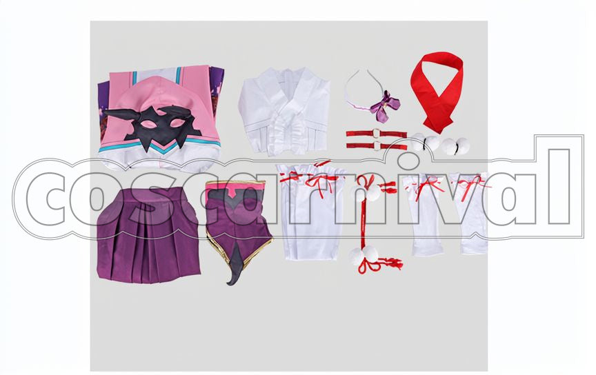 Osakabehime (Assassin) 1st Ascension Cosplay cosplay costume from Fate/Grand Order, set view