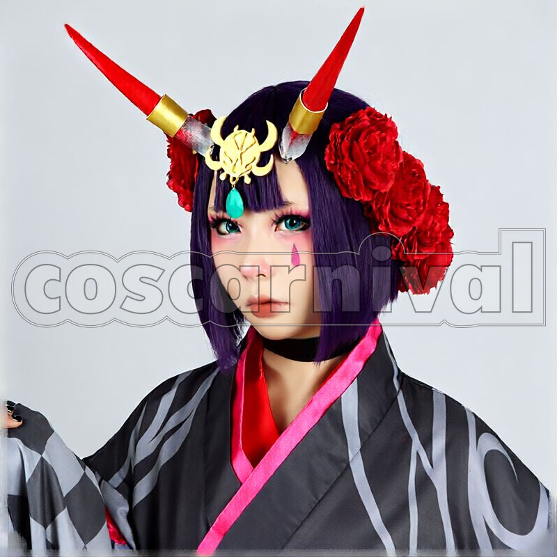 Shuten Dōji Assassin Costume Dress Song of Cherry Blossoms in Full Glory Cosplay cosplay costume from Fate/Grand Order, front view 3