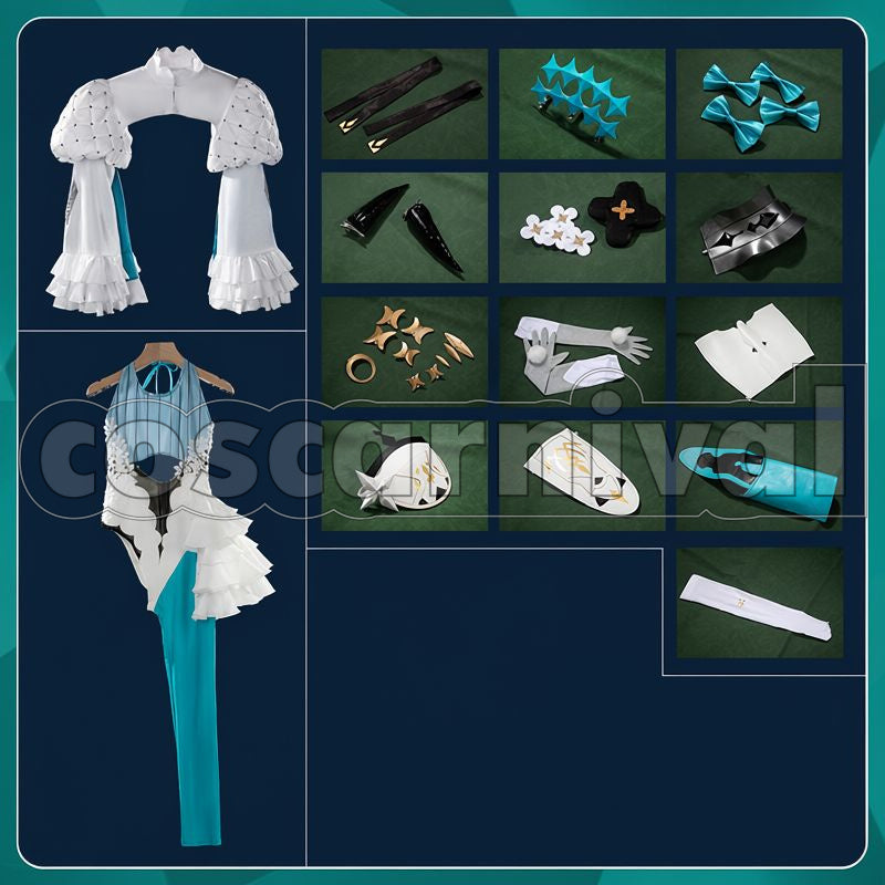 Space Ereshkigal 3rd Ascension Cosplay cosplay costume from Fate/Grand Order, set view