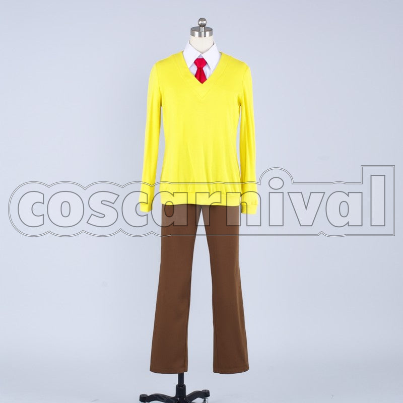 School Nagisa Hazuki cosplay costume from Free! Iwatobi High, front view 2