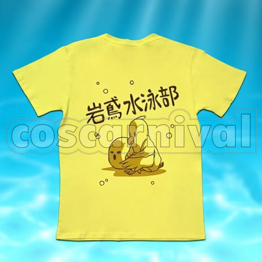 School Makoto Tachibana T-Shirt cosplay costume from Free! Iwatobi High, back view