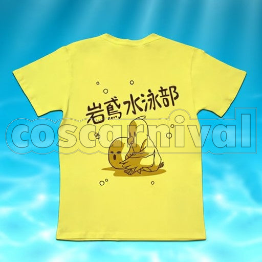 School Rei Ryugazaki T-Shirt cosplay costume from Free! Iwatobi High, back view
