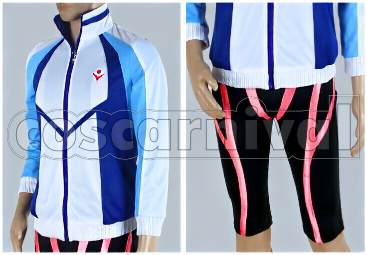 Nagisa Hazuki Iwatobi High School Swim Club Full Set Cosplay cosplay costume from Free!, front view 3