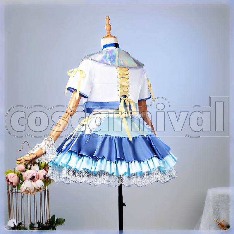 Kotone Fujita Sekaiichi Kawaii Watashi Cosplay cosplay costume from Gakuen Idolmaster, back view 2